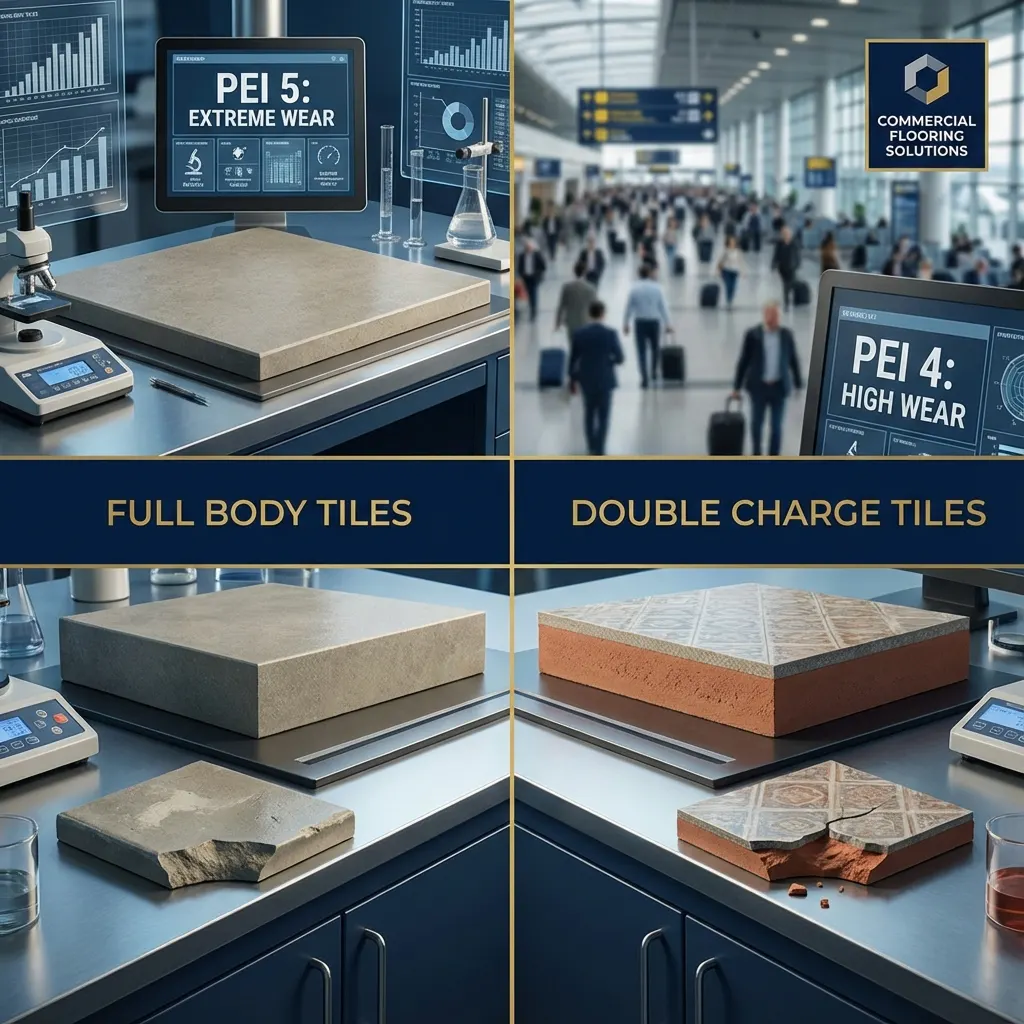 Full Body vs Double Charge Tiles Wholesale: Which is Best for High-Traffic Areas?