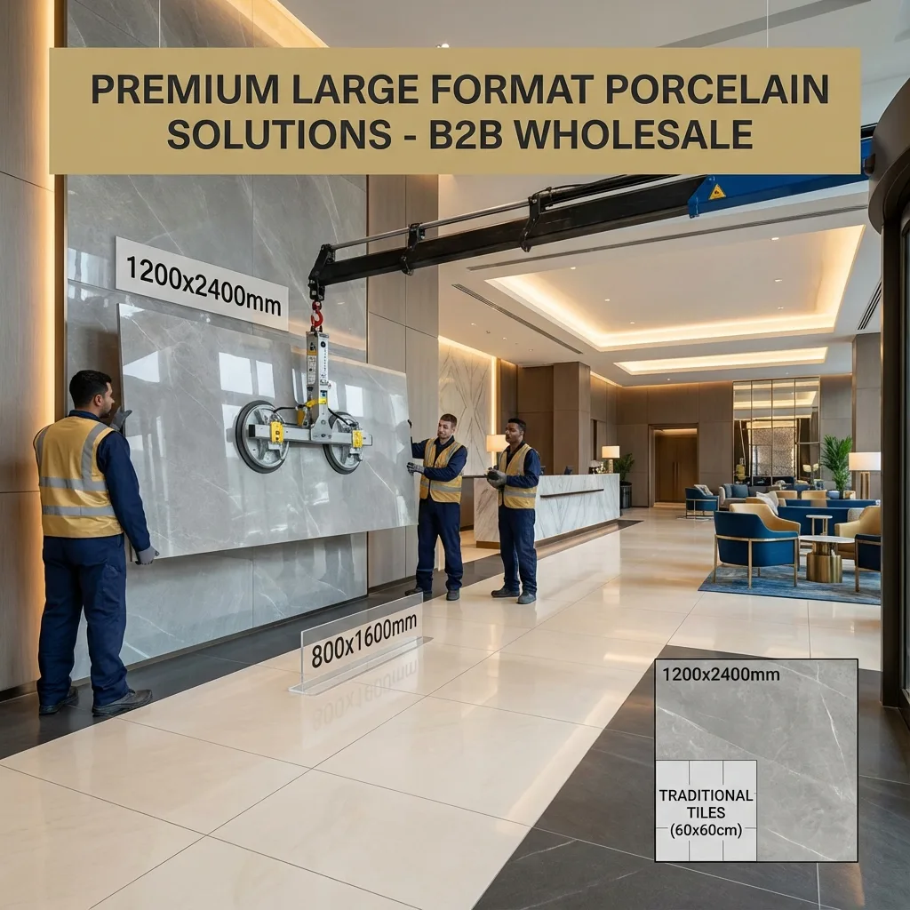Large Format Porcelain Slabs Wholesale: 800x1600mm & 1200x2400mm — The Modern Trend for Seamless Flooring